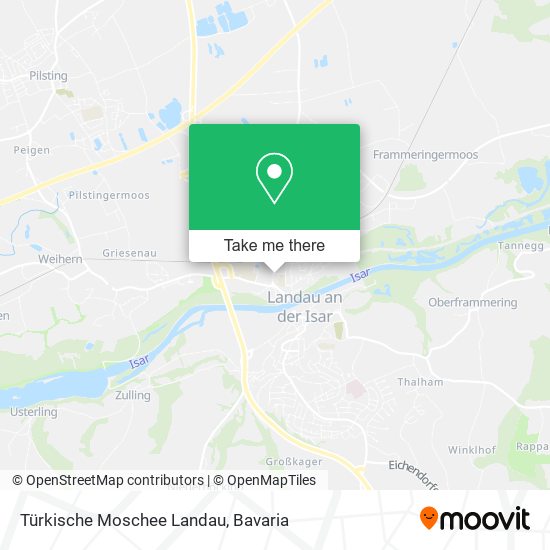 Türkische Moschee Landau map