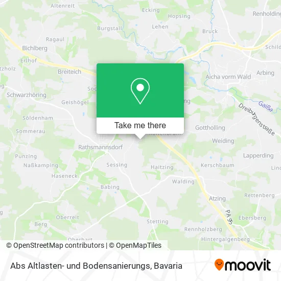 Карта Abs Altlasten- und Bodensanierungs