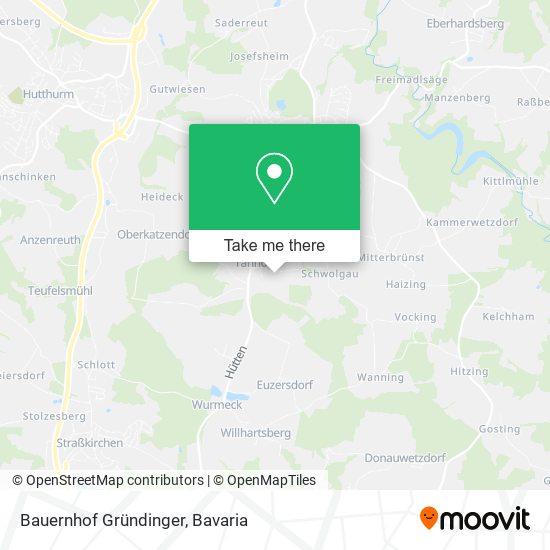 Bauernhof Gründinger map