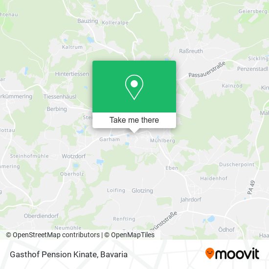 Gasthof Pension Kinate map