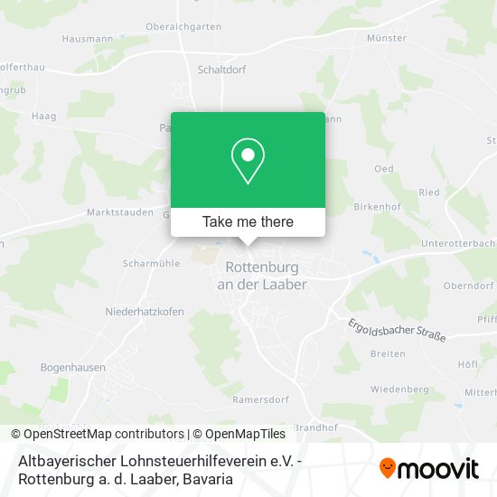 Altbayerischer Lohnsteuerhilfeverein e.V. - Rottenburg a. d. Laaber map