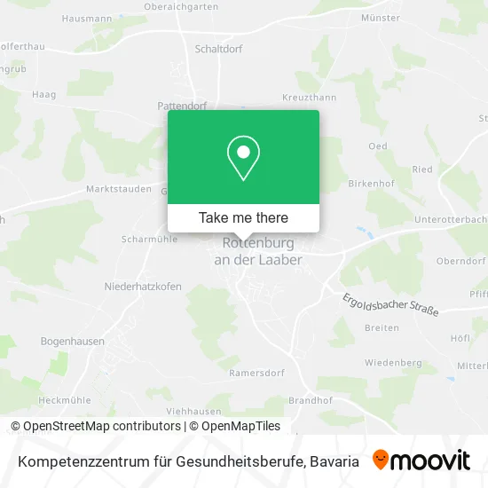 Карта Kompetenzzentrum für Gesundheitsberufe