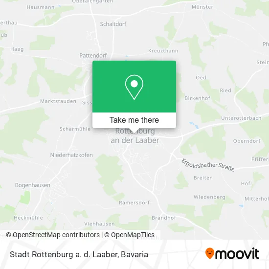 Карта Stadt Rottenburg a. d. Laaber
