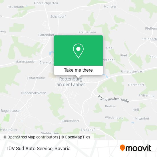 TÜV Süd Auto Service map