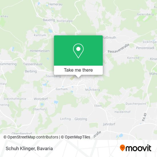 Schuh Klinger map