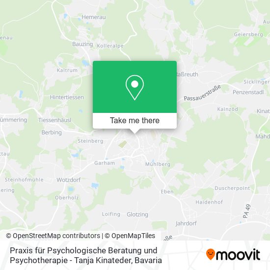 Praxis für Psychologische Beratung und Psychotherapie - Tanja Kinateder map