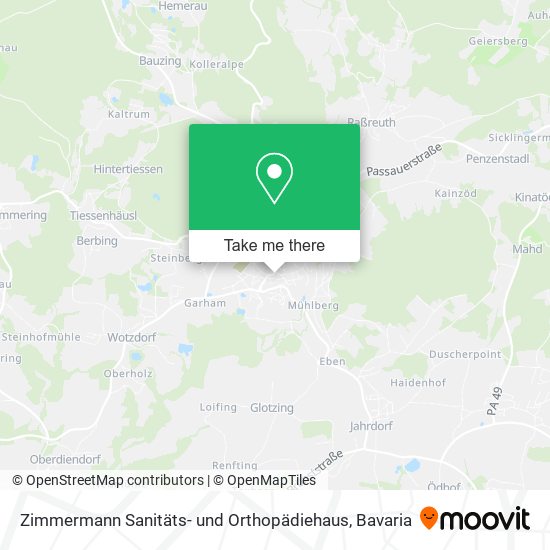 Zimmermann Sanitäts- und Orthopädiehaus map