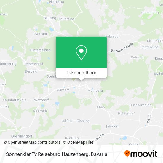 Sonnenklar.Tv Reisebüro Hauzenberg map