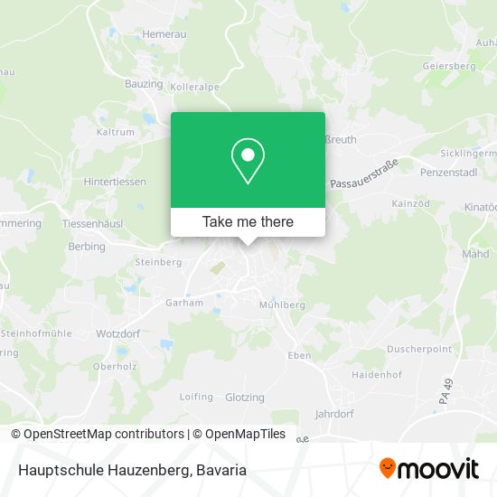 Hauptschule Hauzenberg map