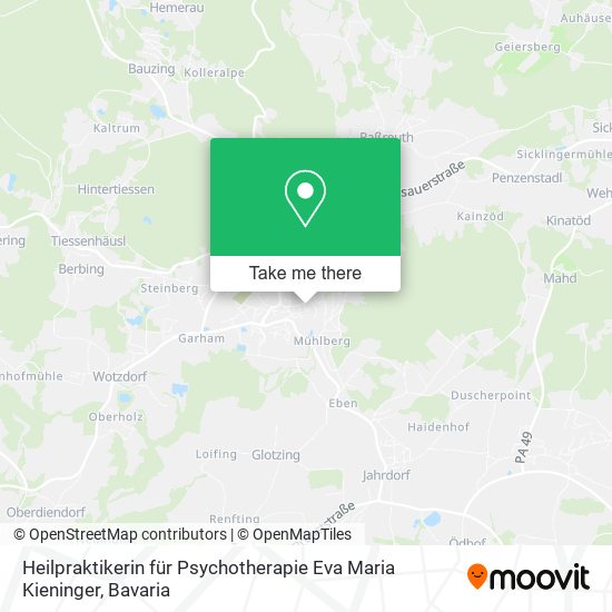 Heilpraktikerin für Psychotherapie Eva Maria Kieninger map