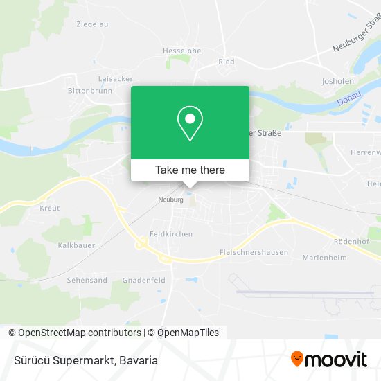 Sürücü Supermarkt map