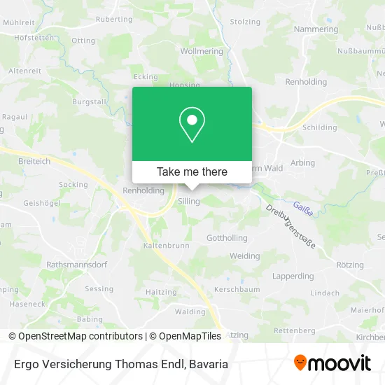 Карта Ergo Versicherung Thomas Endl