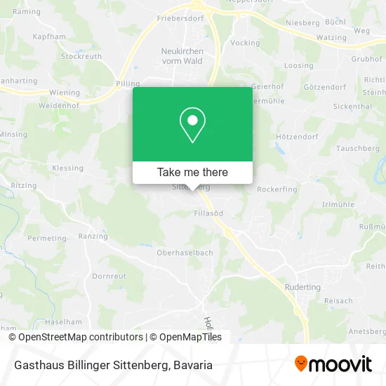 Карта Gasthaus Billinger Sittenberg