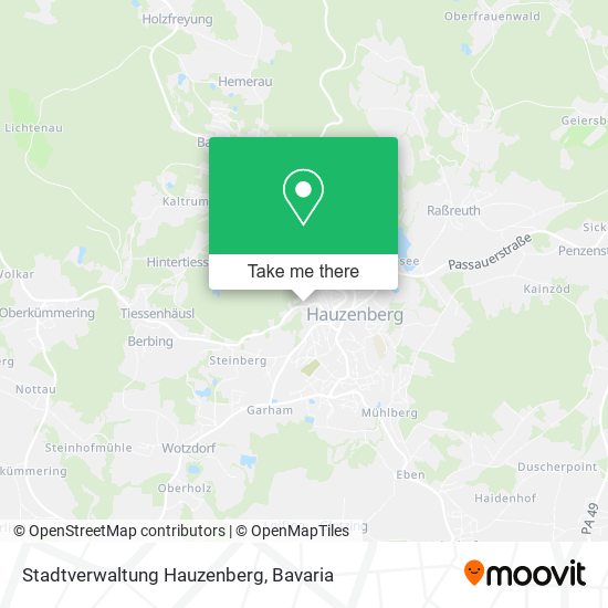 Stadtverwaltung Hauzenberg map