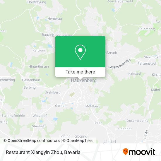 Restaurant Xiangyin Zhou map
