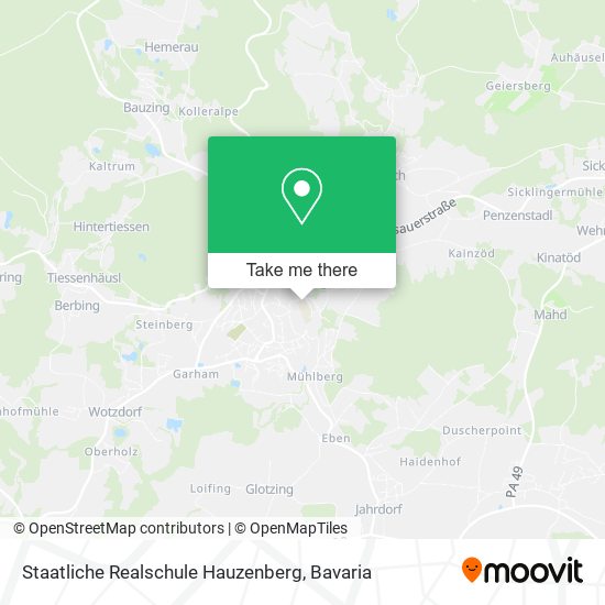 Staatliche Realschule Hauzenberg map