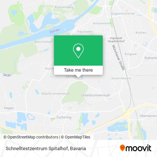 Schnelltestzentrum Spitalhof map