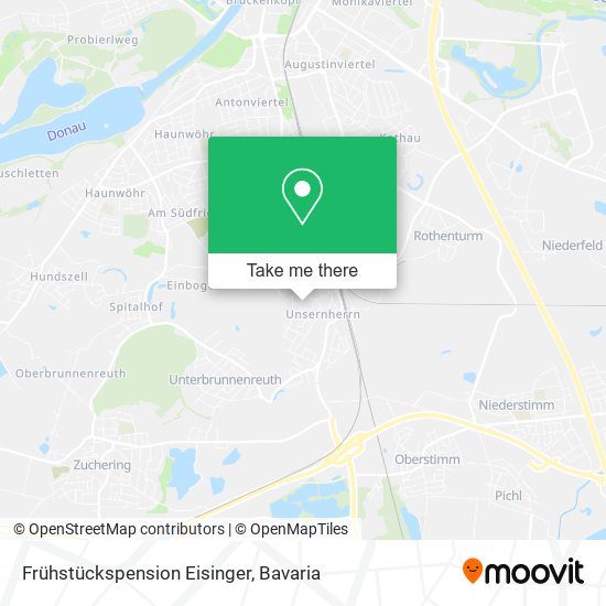 Frühstückspension Eisinger map