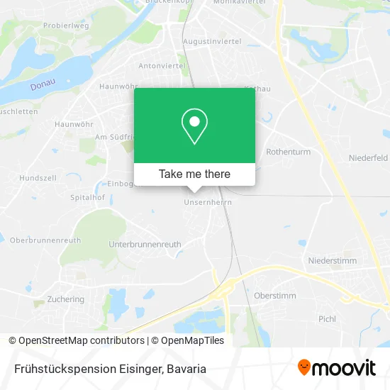 Карта Frühstückspension Eisinger