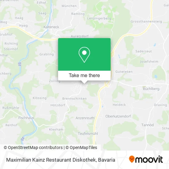 Карта Maximilian Kainz Restaurant Diskothek