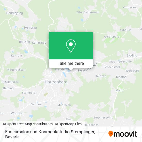 Friseursalon und Kosmetikstudio Stemplinger map