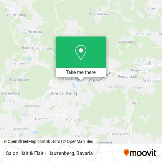 Salon Hair & Flair - Hauzenberg map