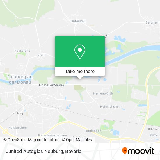 Junited Autoglas Neuburg map