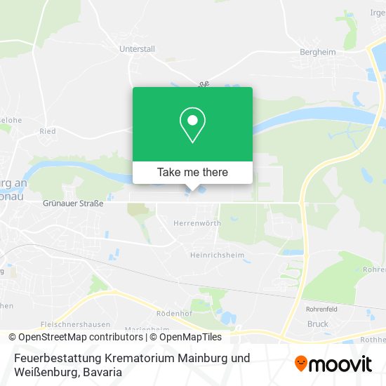 Feuerbestattung Krematorium Mainburg und Weißenburg map