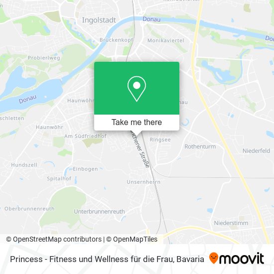 Princess - Fitness und Wellness für die Frau map