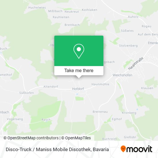 Disco-Truck / Maniss Mobile Discothek map