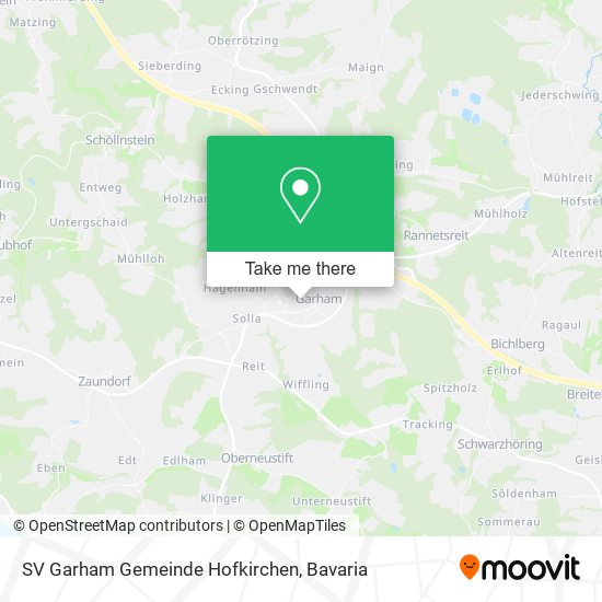 SV Garham Gemeinde Hofkirchen map