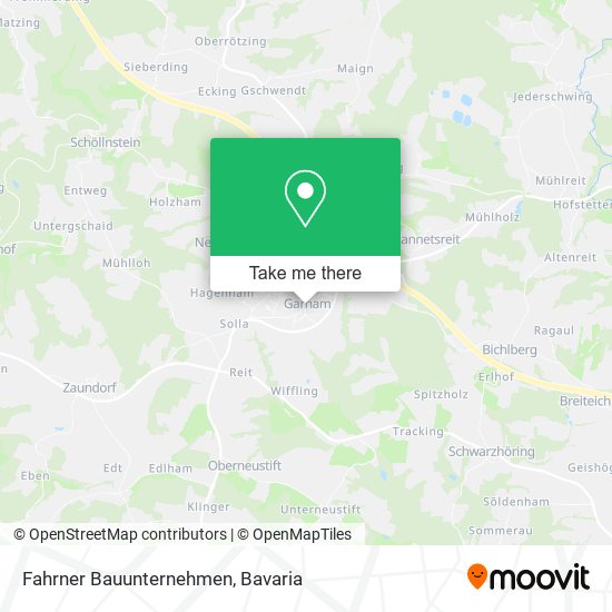 Fahrner Bauunternehmen map
