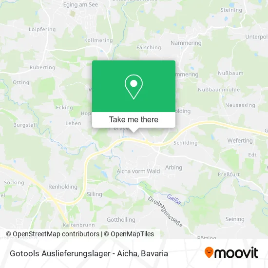 Карта Gotools Auslieferungslager - Aicha