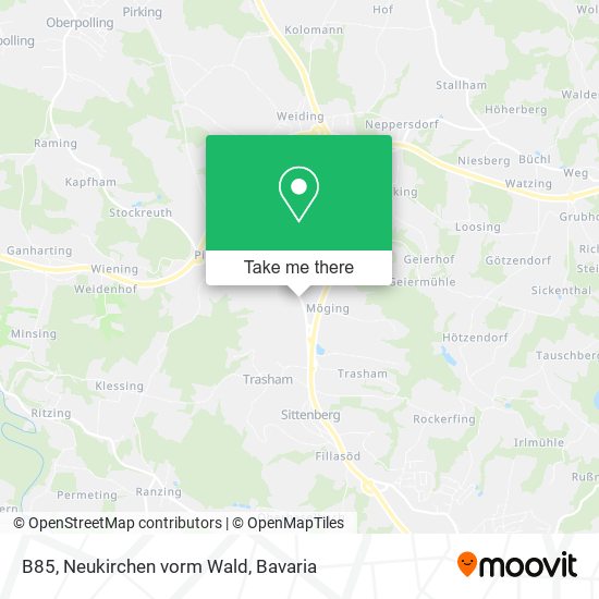 B85, Neukirchen vorm Wald map