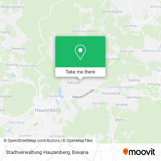 Stadtverwaltung Hauzenberg map