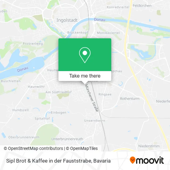 Карта Sipl Brot & Kaffee in der Fauststrabe