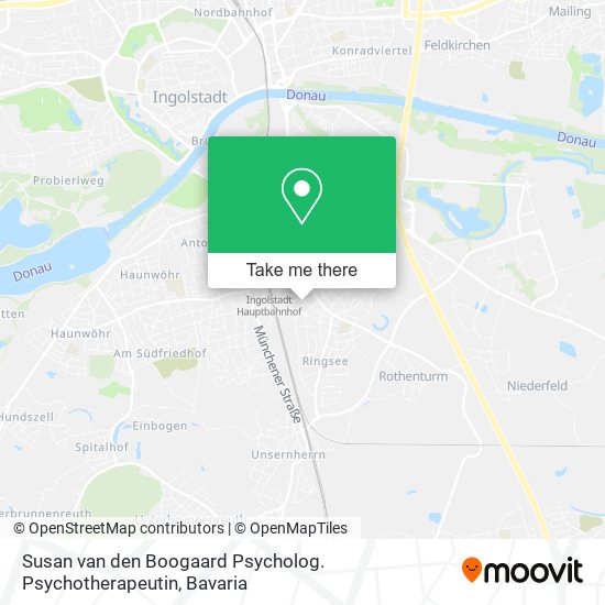 Susan van den Boogaard Psycholog. Psychotherapeutin map