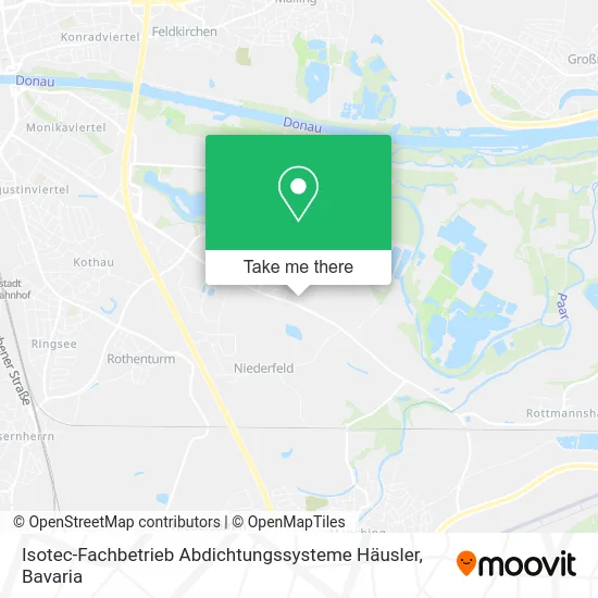 Карта Isotec-Fachbetrieb Abdichtungssysteme Häusler