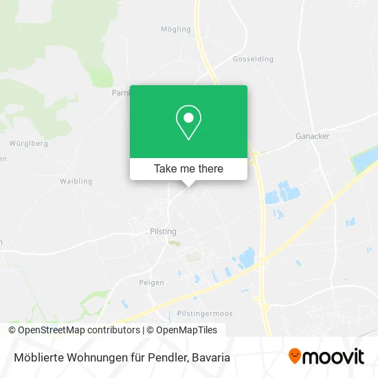 Карта Möblierte Wohnungen für Pendler