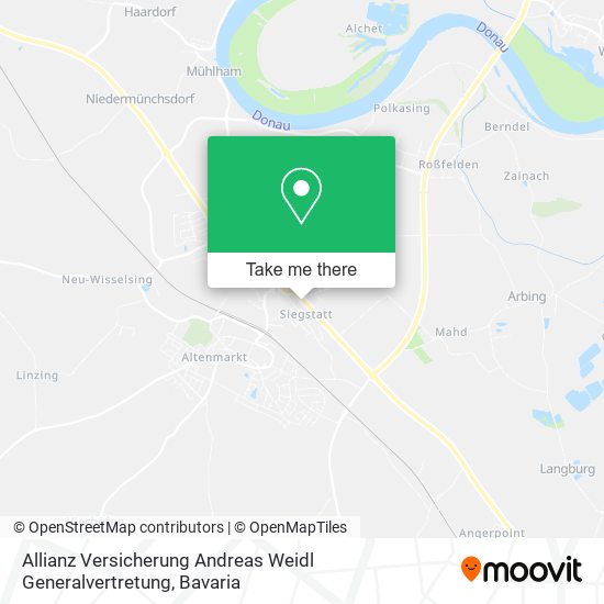 Allianz Versicherung Andreas Weidl Generalvertretung map