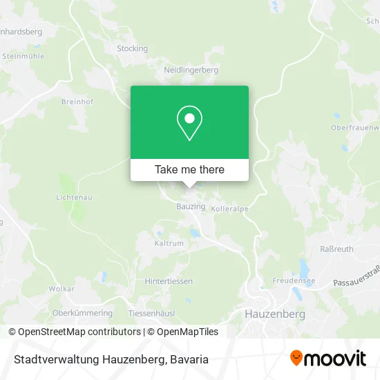 Карта Stadtverwaltung Hauzenberg