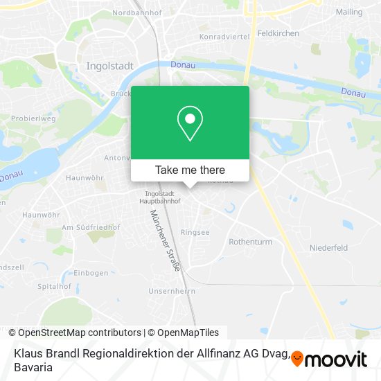 Klaus Brandl Regionaldirektion der Allfinanz AG Dvag map