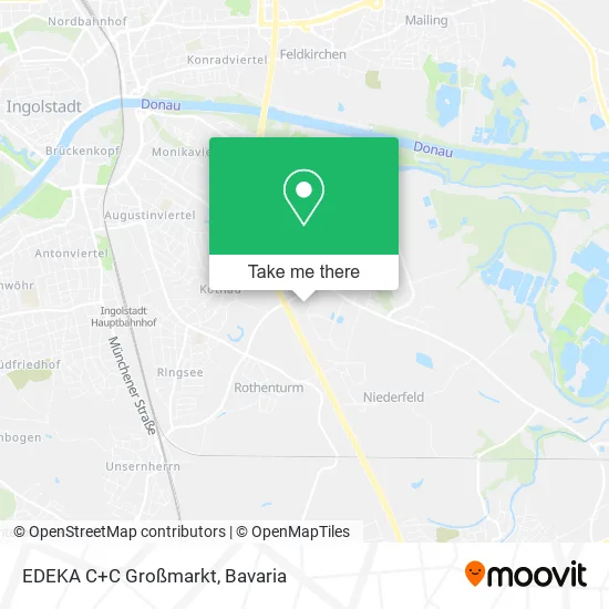 Карта EDEKA C+C Großmarkt
