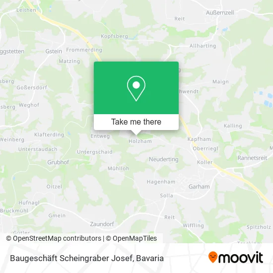 Карта Baugeschäft Scheingraber Josef