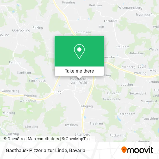Карта Gasthaus- Pizzeria zur Linde
