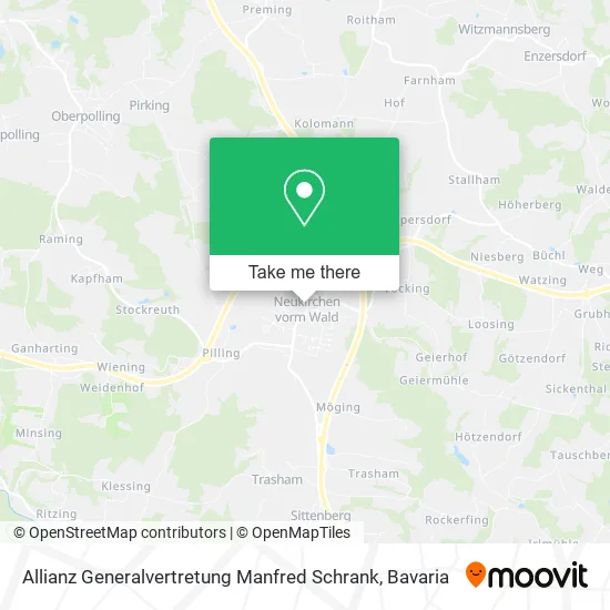 Карта Allianz Generalvertretung Manfred Schrank