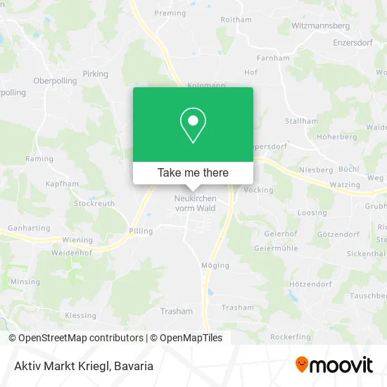 Карта Aktiv Markt Kriegl