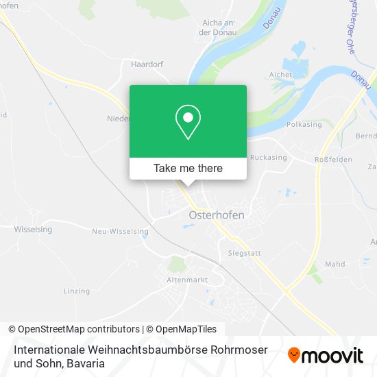 Internationale Weihnachtsbaumbörse Rohrmoser und Sohn map
