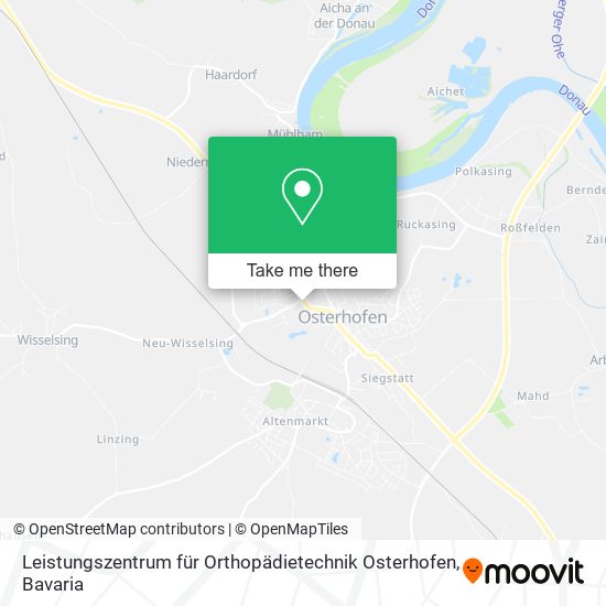 Карта Leistungszentrum für Orthopädietechnik Osterhofen