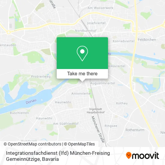 Карта Integrationsfachdienst (Ifd) München-Freising Gemeinnützige